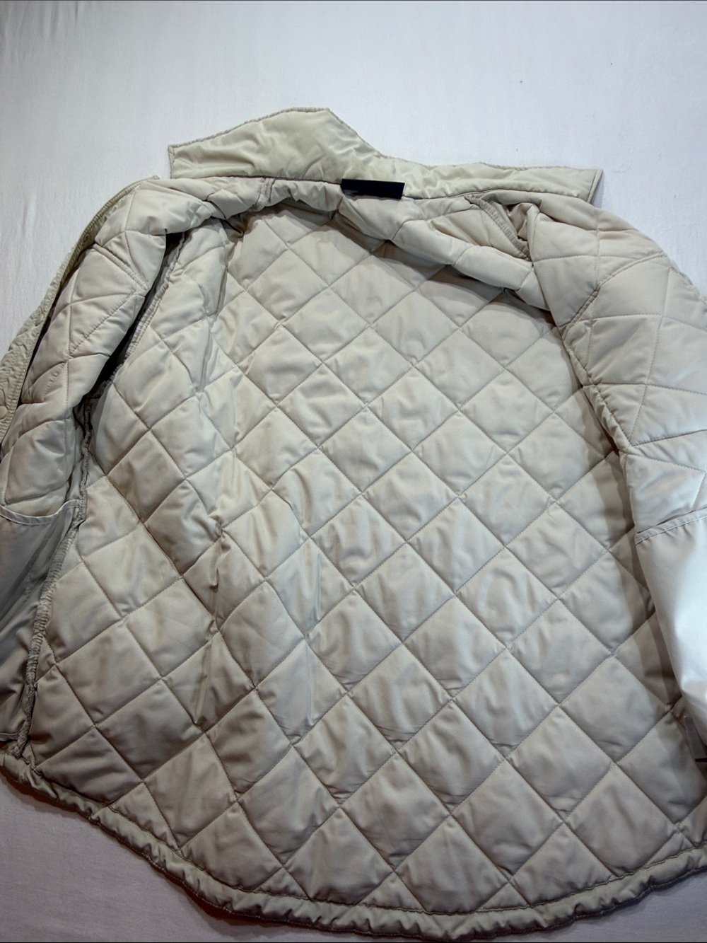 Free Country Quilted Cream Puffer Shirt-Jacket - Picture 8 of 9